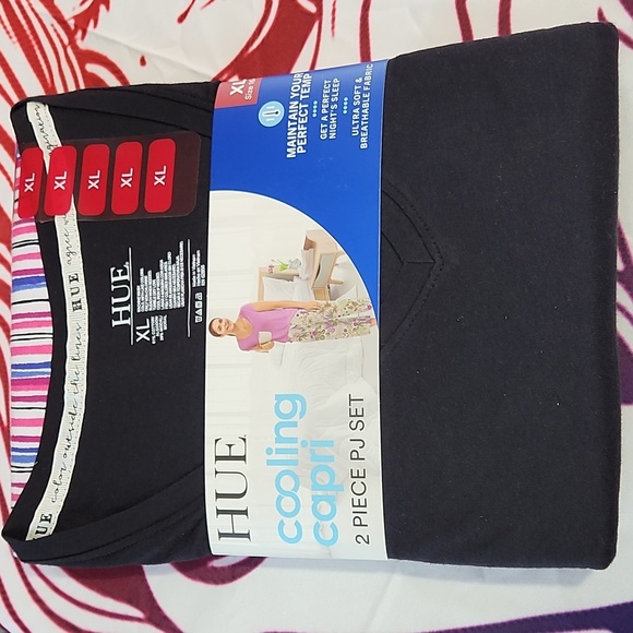 HUE's Cooling Capri PJ Set New **Stay Cool PJs** sz small** - Picture 3 of 5